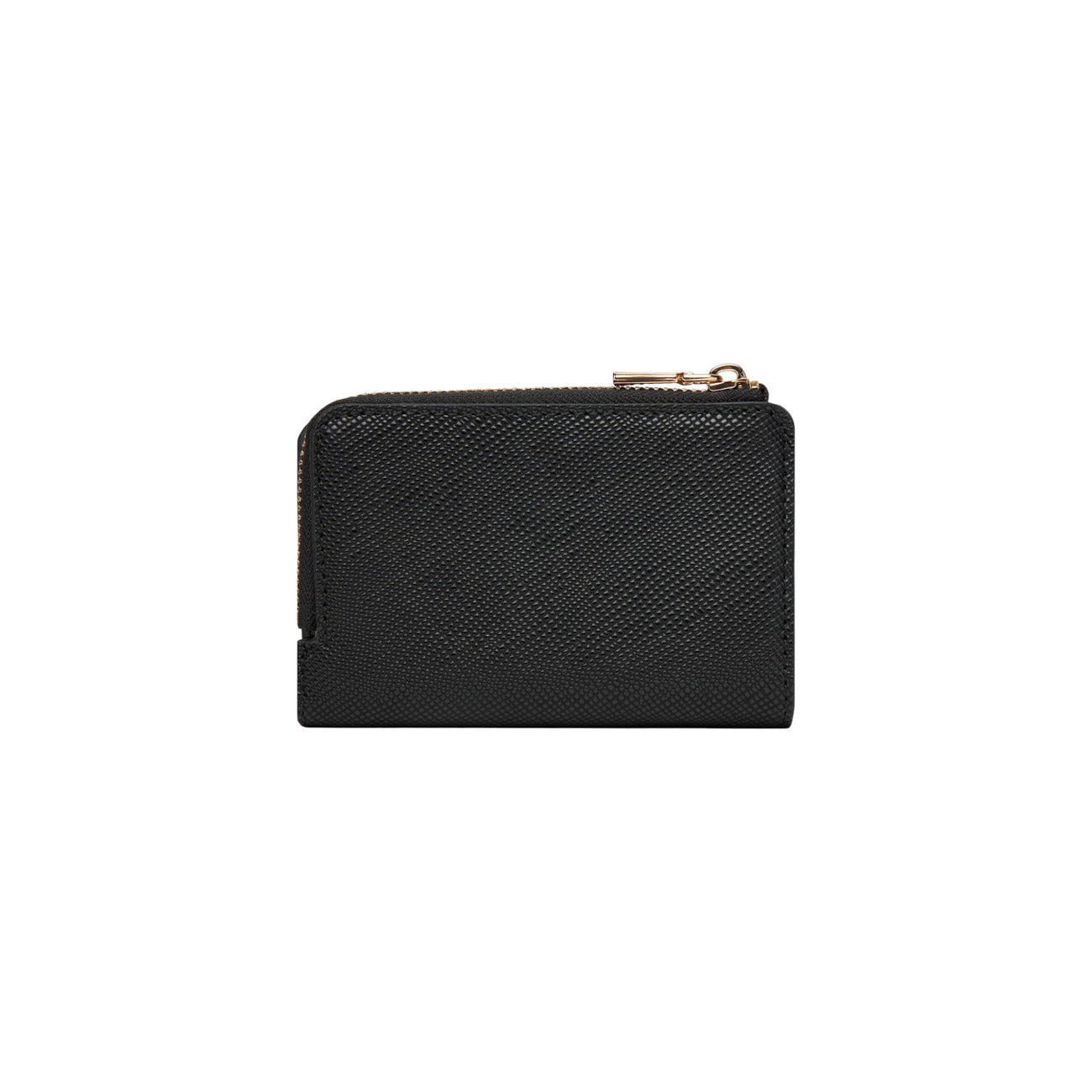 Portafoglio Guess donna nero con cerniera zip logo 100% poliuretano - vista posteriore retro 