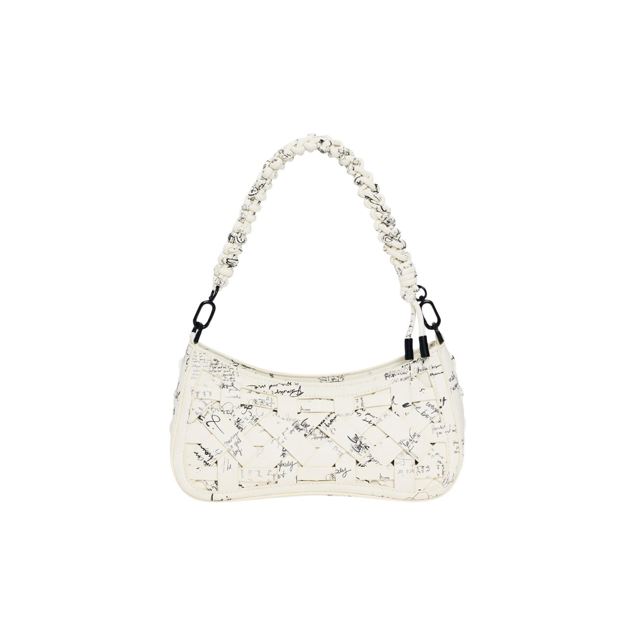 Borsa Desigual BAG_INDIO ALSACIA donna beige a mano con cerniera manici 100% poliuretano - vista frontale 