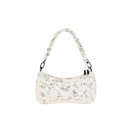 Borsa Desigual BAG_INDIO ALSACIA donna beige a mano con cerniera manici 100% poliuretano - vista frontale 