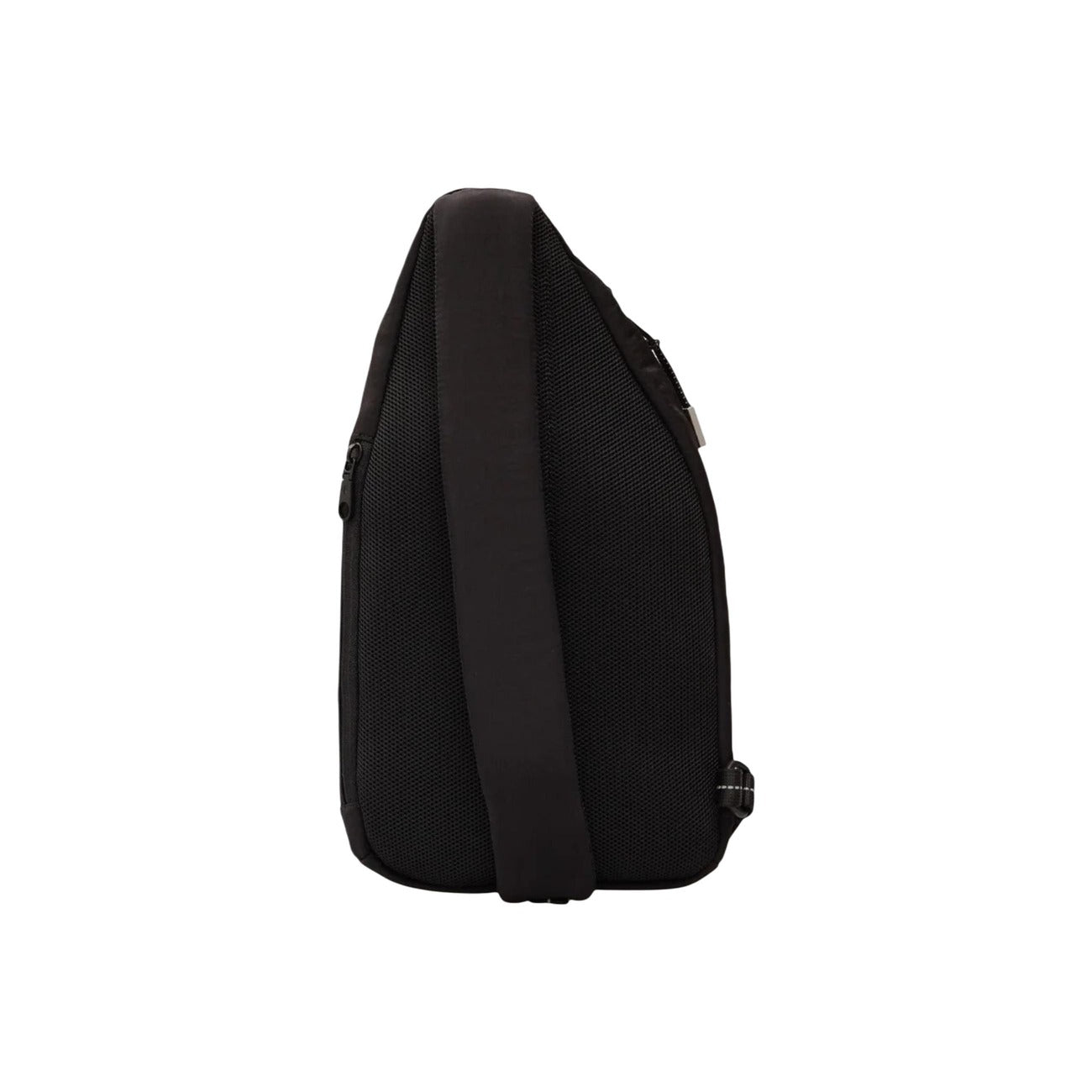 Borsa Calvin Klein uomo nera a tracolla con cerniera tasca frontale 100% poliestere - vista posteriore retro
