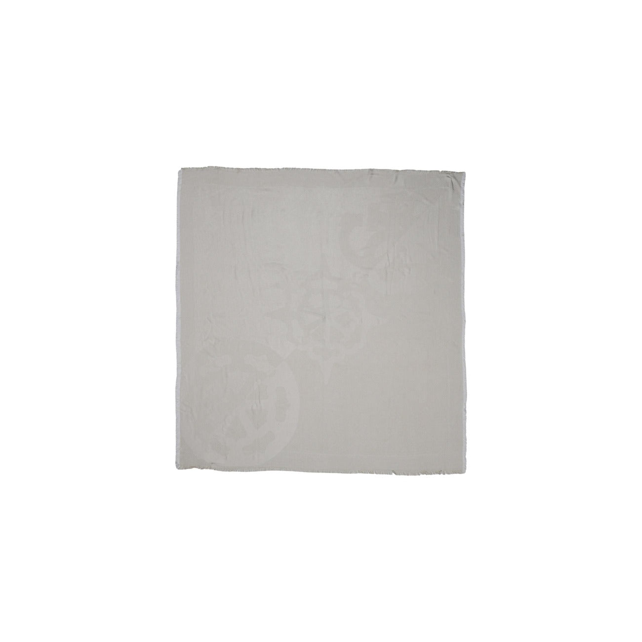 Sciarpa Guess ANISE JACQUARD KEFIAH 120x120 donna beige chiaro con stampa 98% viscosa 2% sintetico - vista dettaglio tessuto
