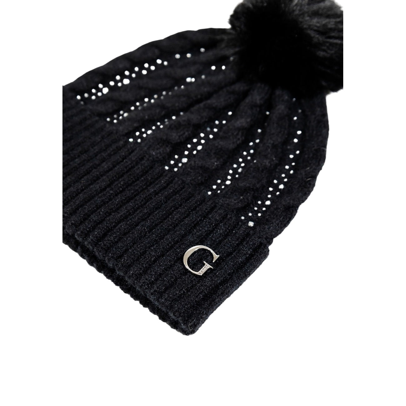 Guess Cappello Donna Nero Acrilico Nylon - Cappello Invernale Autunno
