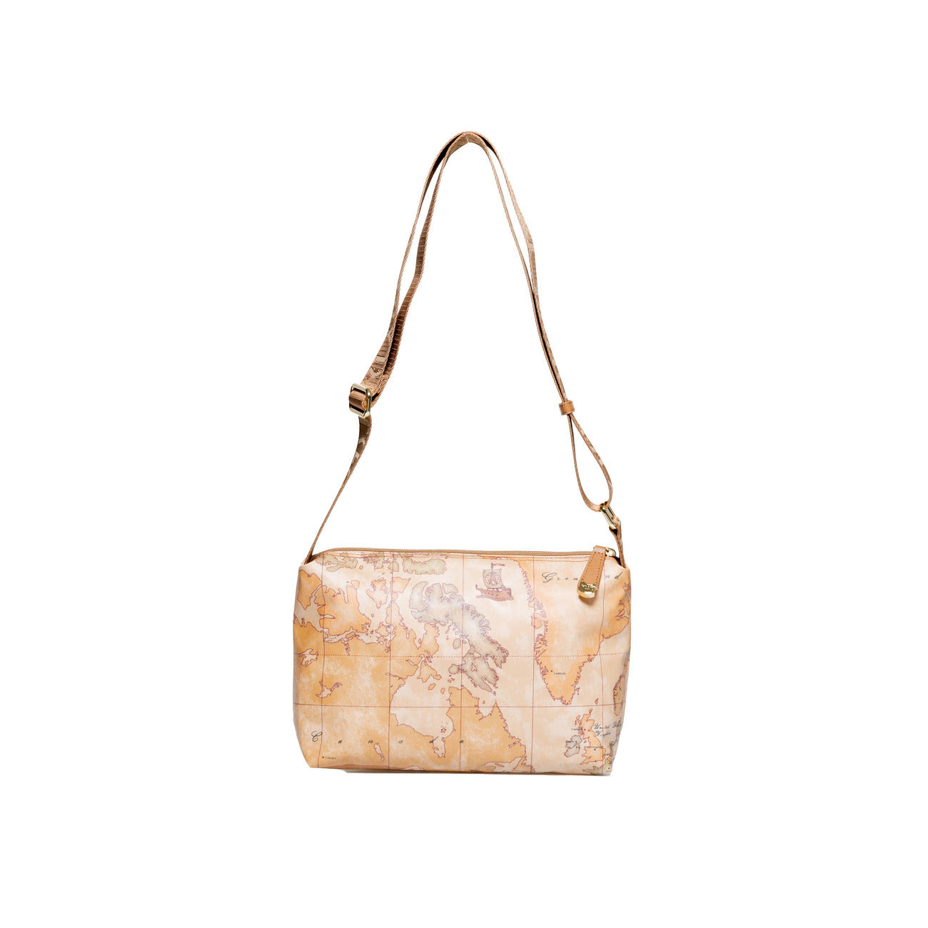 Borsa Tracolla Donna Alviero Martini Prima Classe Beige - Stampa Geo Iconica