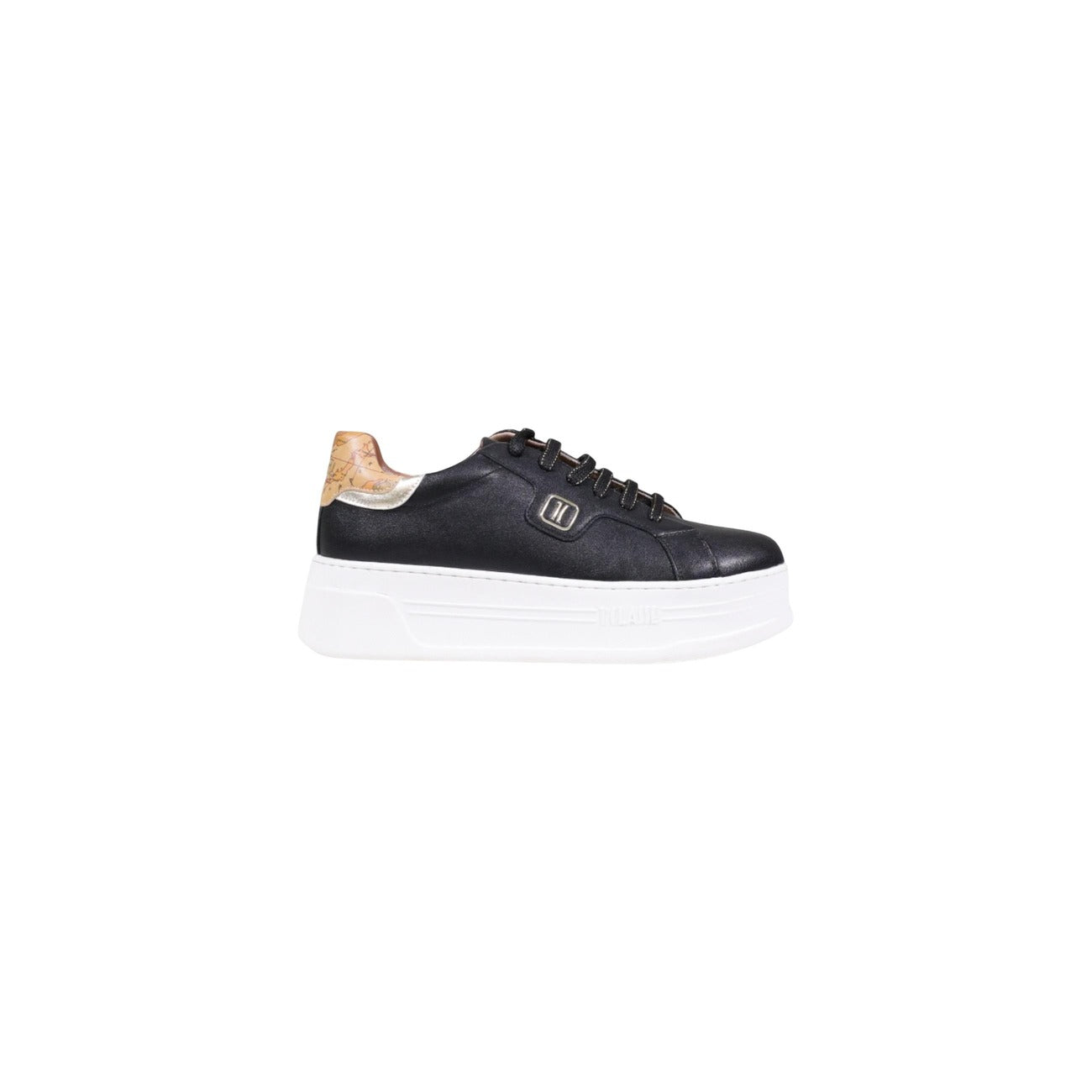 Alviero Martini Prima Classe Sneakers Donna Nere con Lacci Plateau - Sneakers Poliuretano