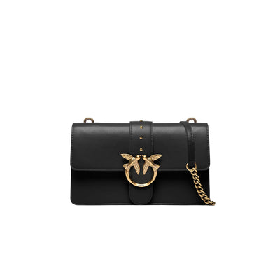 Borsa a Tracolla Donna Pinko Nera e Argento - Stile Italiano Glamour