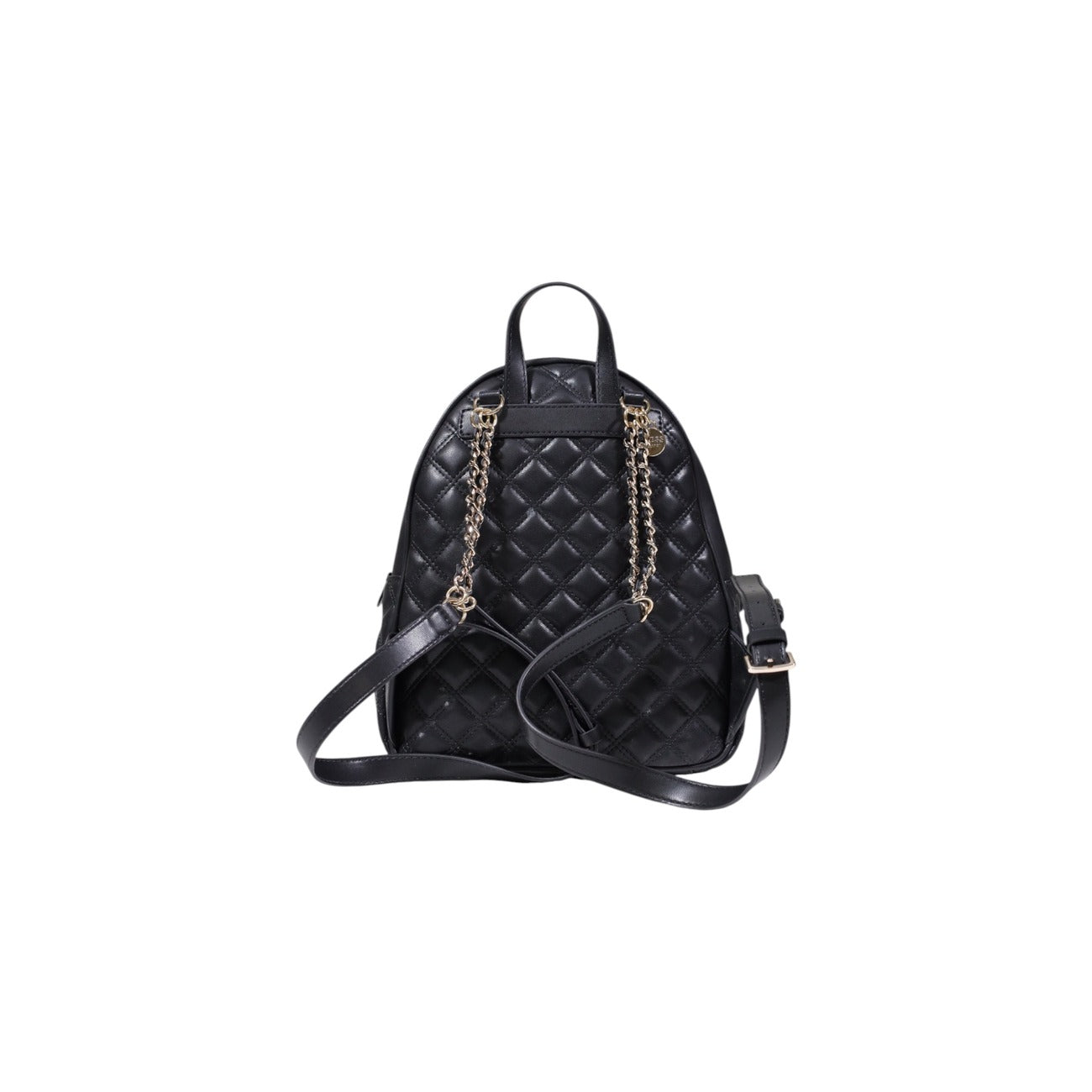 Zaino Guess donna nero HWQG96 73320 con tasche interne e anteriori - vista posteriore retro
