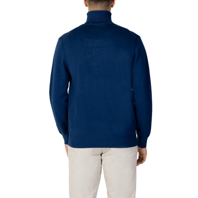 Diktat Maglia Uomo Blu Collo Alto Manica Lunga Cashmere Autunno Inverno DK37003