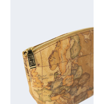 Alviero Martini Prima Classe Borsa Donna Beige con Cerniera - Borsa Cotone Pelle Poliuretano 19x29x10