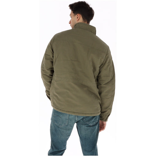 Giacca militare uomo Superdry M65 Borg – Field jacket verde con fodera agnellino M5012482A.