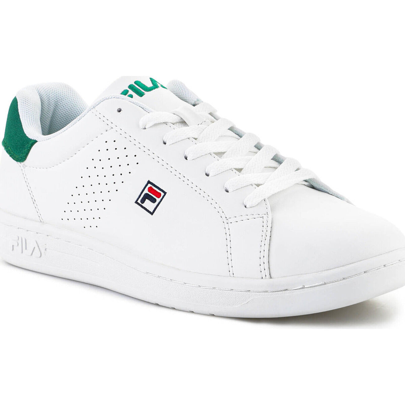 sneaker bassa da uomo Fila Crosscourt 2 Low in ecopelle bianca vista retro 