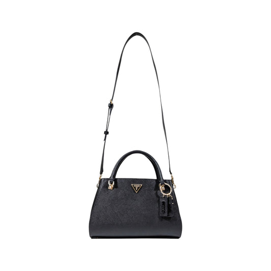 Guess Borsa Donna Nera in Poliuretano 100% a Mano con Tracolla Cerniera Tasche 32x25x12 cm HWZG96 72070
