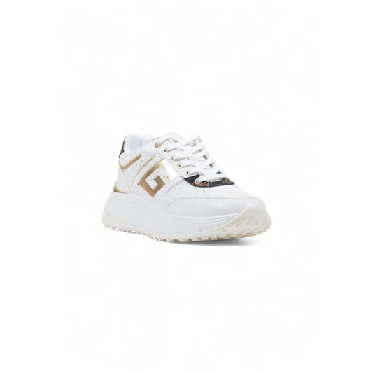 Guess Sneakers Donna Bianche in Poliuretano 65% e Poliestere 35% con Plateau e Lacci Autunno/Inverno FLTFON FAB12