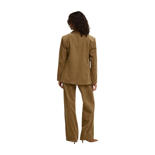 Pantaloni cammello donna Jacqueline De Yong – Pantaloni wide leg cotone organico JDY 15382888.
