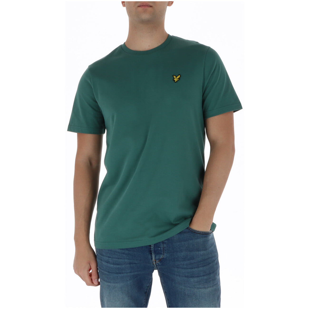 Lyle & Scott T-Shirt Uomo Marrone Manica Corta Scollo Tondo 100% Cotone Autunno/Inverno TS400VOG