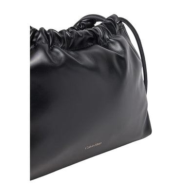 Calvin Klein Borsa Tracolla Donna Nero Tasca Interna Poliuretano 100% Autunno Inverno LV04K3060G