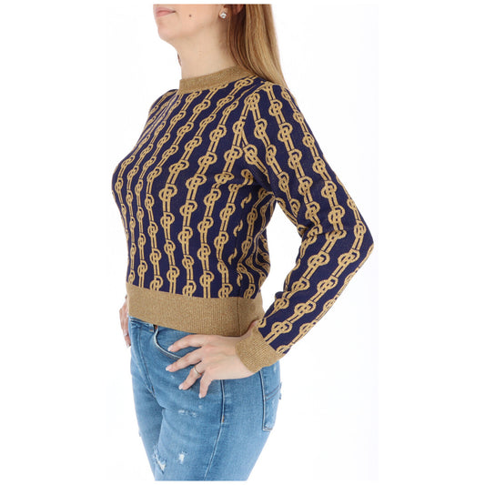 Pinko Maglia Donna Blu Colorata in 70% Viscosa 15% Poliestere 15% Altre Fibre a Manica Lunga con Scollo Tondo WH1_B1029095221830
