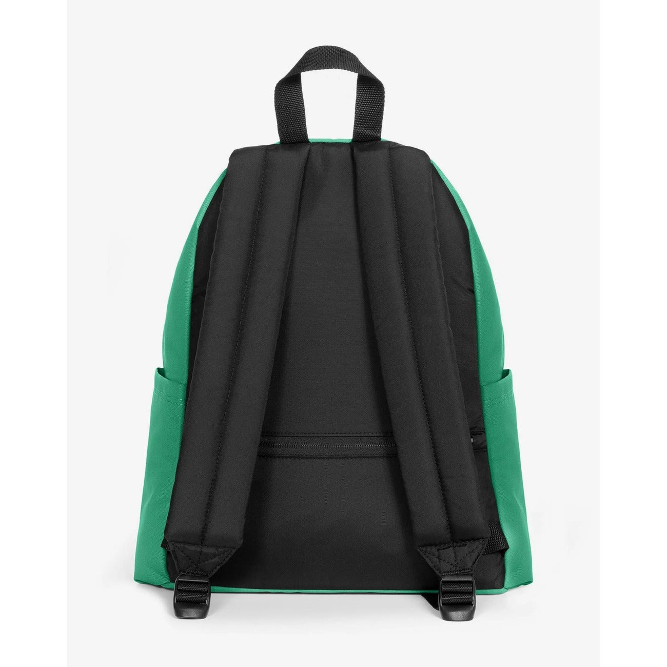 Zaino Eastpak Padded Pak'r Tech verde; 40x30x18 cm. 100% nylon idrorepellente, scomparto imbottito laptop 14" e tasca posteriore antifurto. Doppie tasche laterali e spallacci imbottiti regolabili. Vista Posteriore 