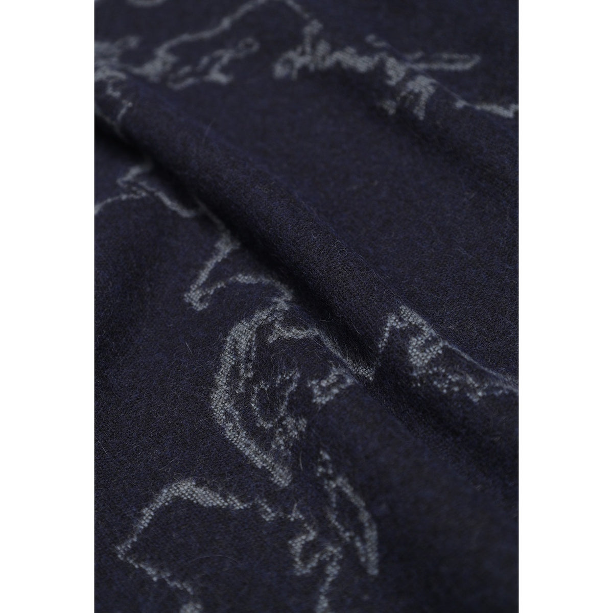 Sciarpa caviale donna Alviero Martini Prima Classe – Sciarpa lana e cotone con frange Geo Filetto 26IK1S60618030027.