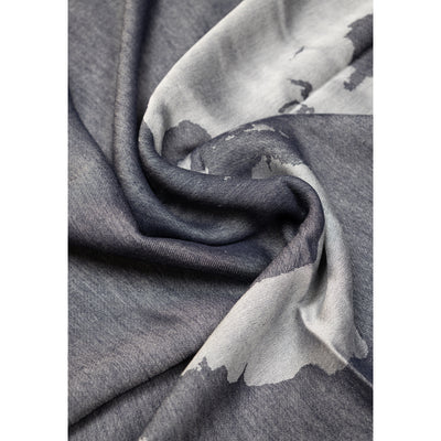 Alviero Martini Prima Classe Sciarpa Donna Grigia con Stampa - Sciarpa Modal Viscosa 180x54cm