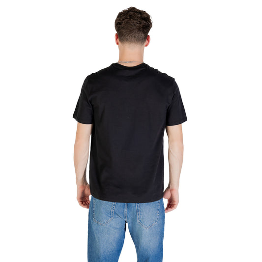 Calvin Klein Jeans T-Shirt Uomo Nera Manica Corta Scollo Tondo 100% Cotone Primavera/Estate LV04RC272G