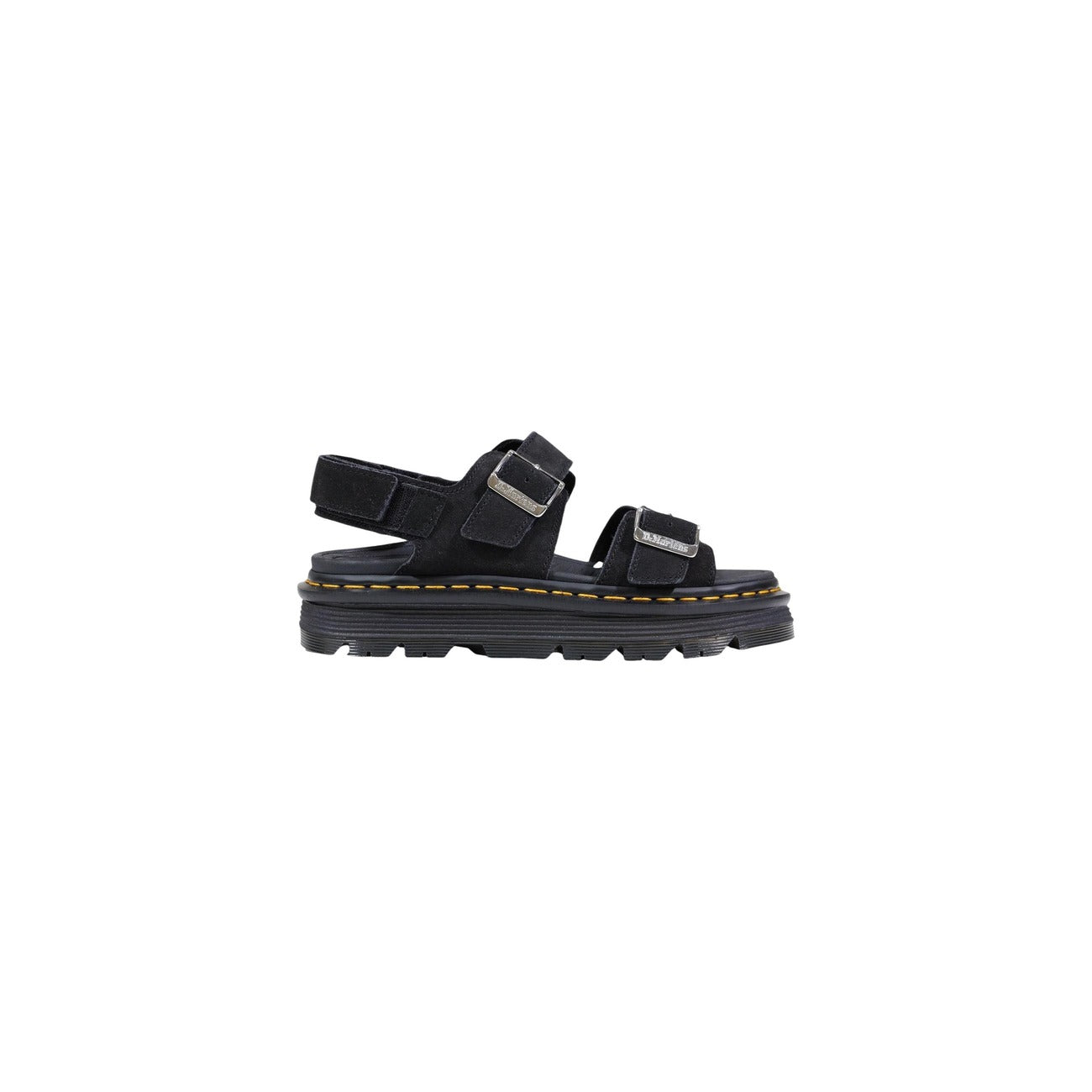 Dr. Martens Sandali con plateau in camoscio ZEBZAG nero Donna - vista laterale