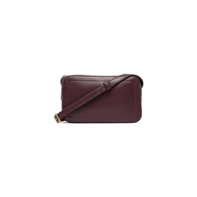 Calvin Klein Women's Bordeaux Shoulder Bag - Zipper Pocket Bag 20x13x5cm