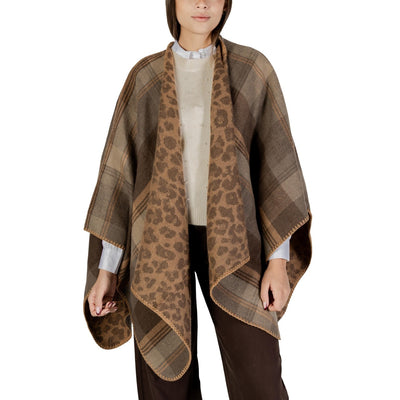 Pieces Sciarpa Donna Marrone - Sciarpa Acrilico Poliestere