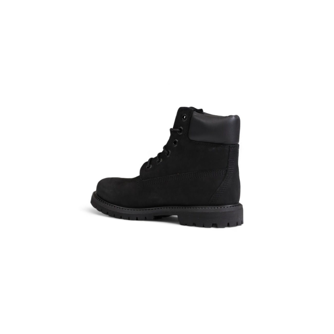 Timberland Stivali Donna Neri con Lacci Suola in Gomma Rivestimento in Pelle Stivaletti in Pelle 80% Tessuto 10% Altre Fibre 10% Autunno/Inverno TB08658A001