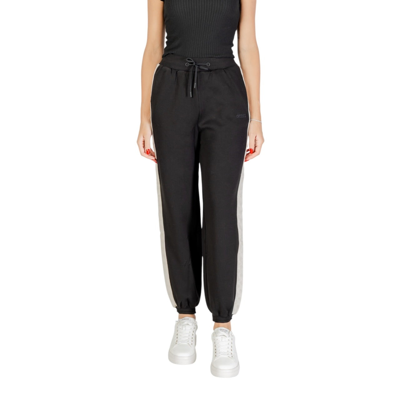Pantaloni sportivi Donna Guess Bianchi Cotone - Stile Casual