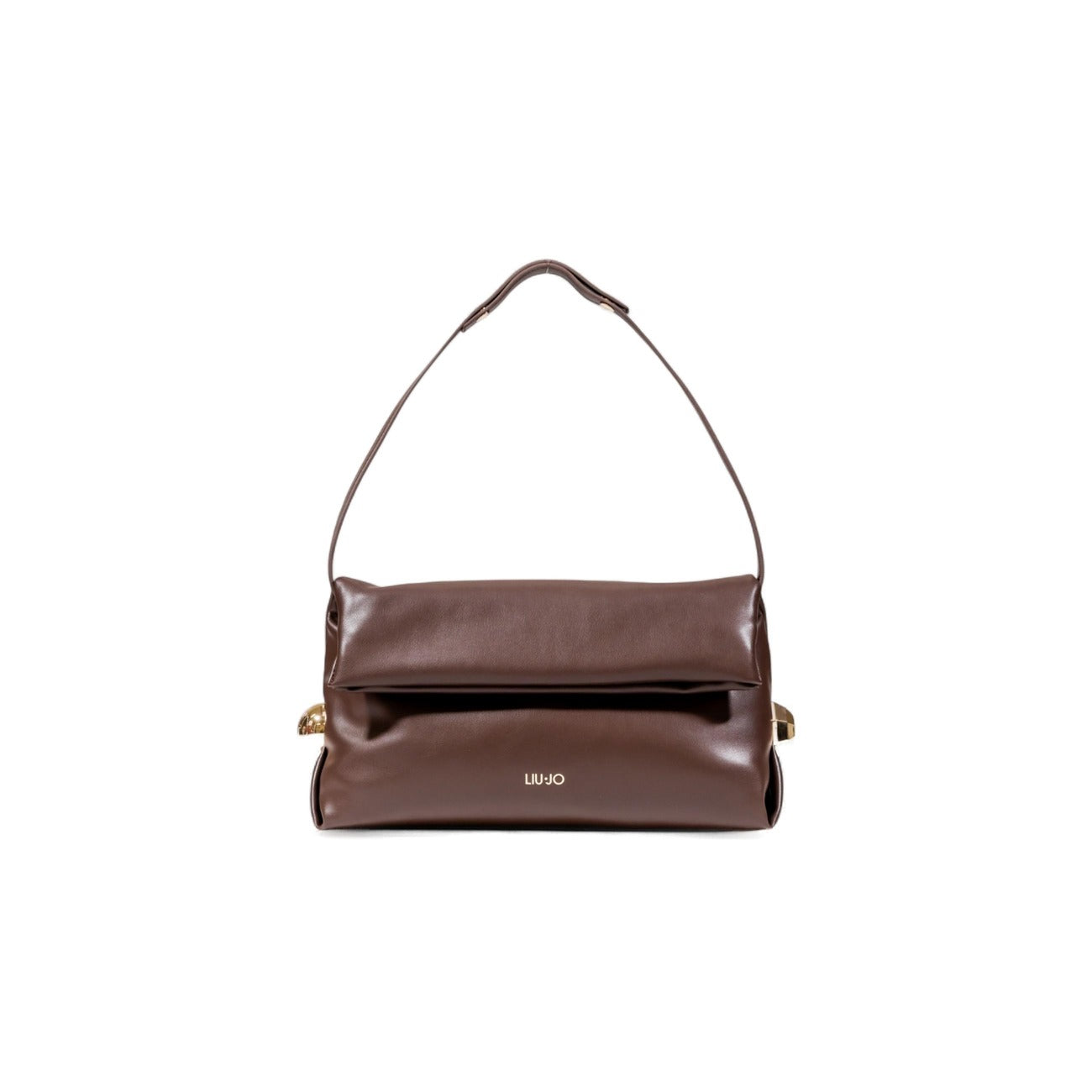 Liu Jo Borsa Donna Marrone Mano Bottoni Automatici Tasche Interne Poliuretano 100% 30x18x11 cm AF5097 E0077
