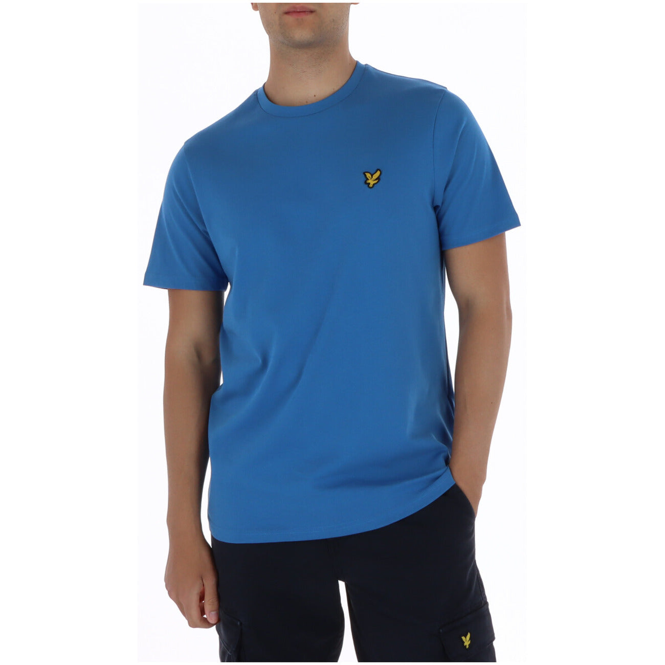 Lyle & Scott T-Shirt Uomo Marrone Manica Corta Scollo Tondo 100% Cotone Autunno/Inverno TS400VOG