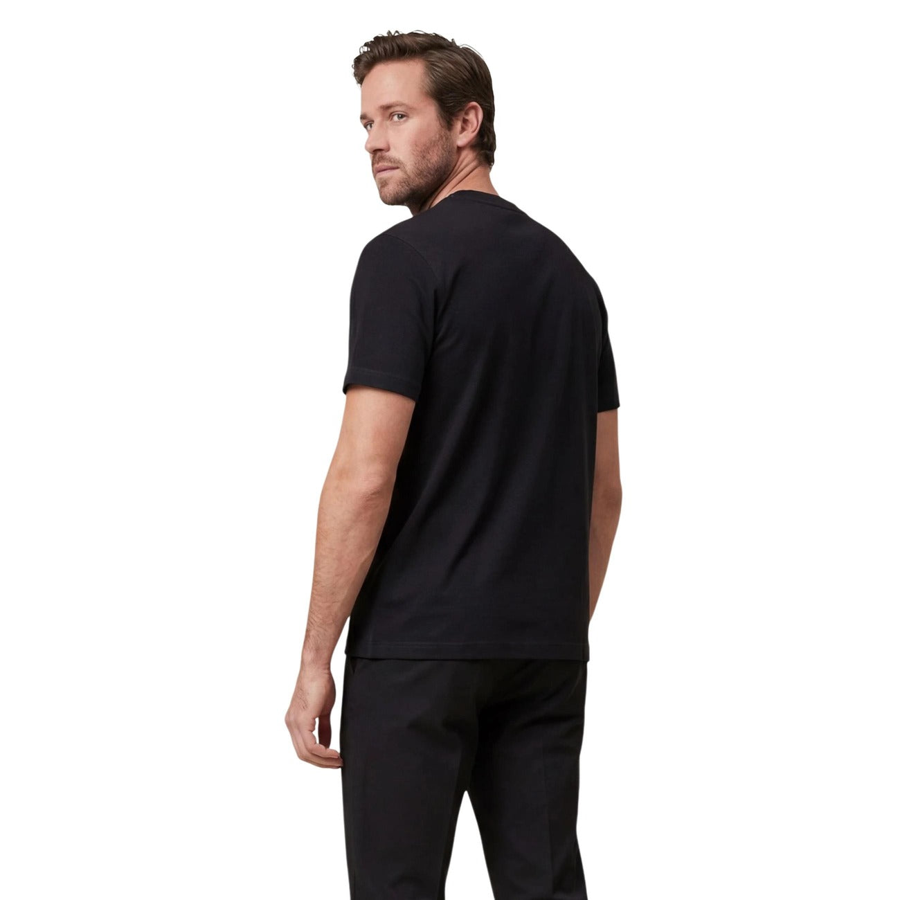 New Balance T-Shirt NB TRACK nera maniche corte Uomo vista posteriore retro 