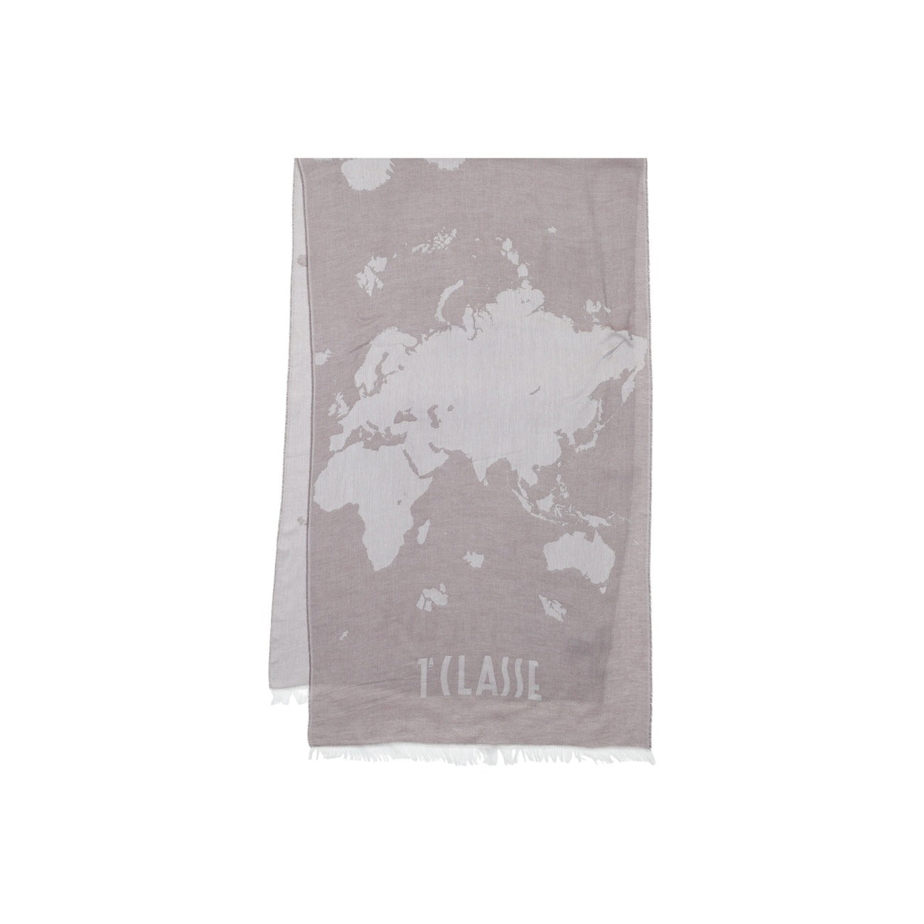 Alviero Martini Prima Classe Sciarpa Donna Grigia con Stampa - Sciarpa Modal Viscosa 180x54cm