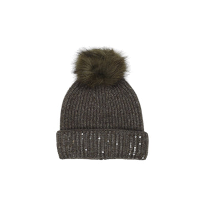 Cappello Donna Grigio Pieces - Accessorio Invernale Morbido e Caldo