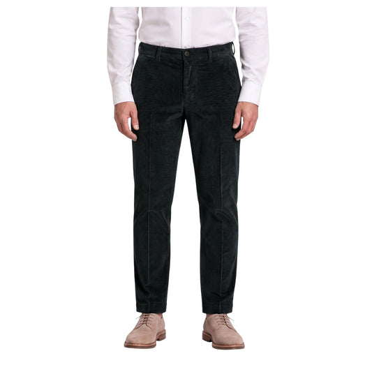 Pantaloni uomo Borghese Aurelio slim fit – Pantalone elegante casual cotone AURELIO 6WPA21 26VL127. Verde scuro