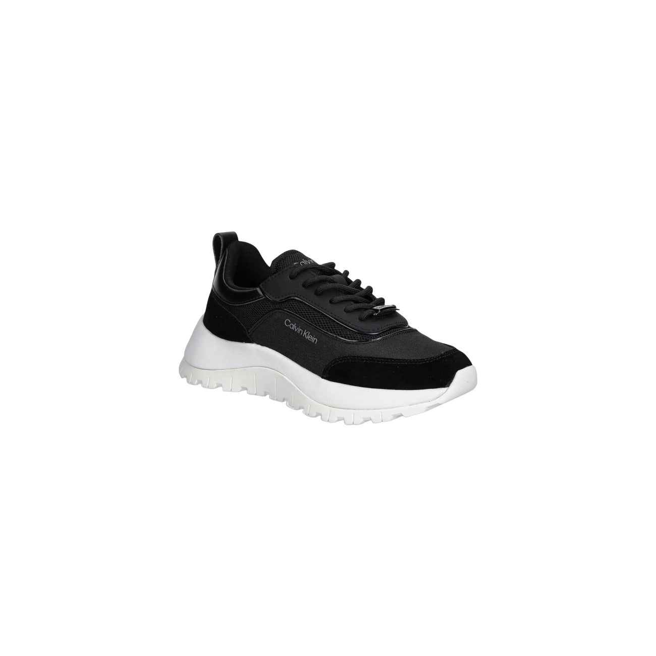Calvin Klein Sneakers Donna Nero Lacci Pelle 100% Sportive Basse Autunno Inverno HW0HW02487