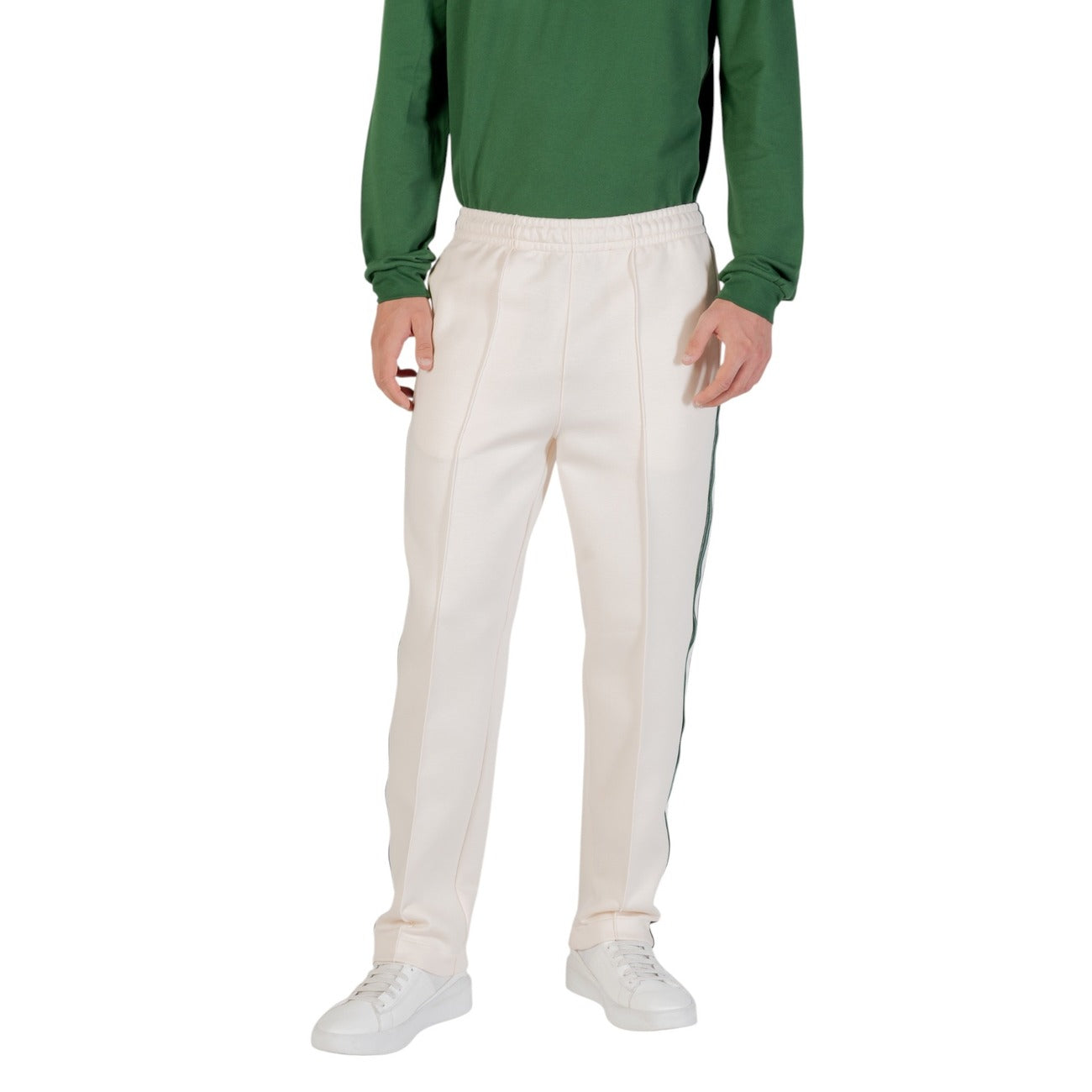 Pantaloni Sportivi Uomo Lacoste Bianchi Cotone - Eleganza Francese