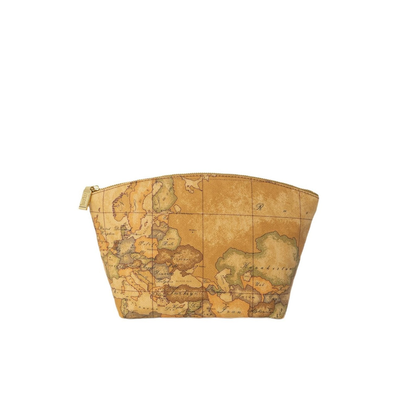 Alviero Martini Prima Classe Borsa Donna Beige con Cerniera - Borsa Cotone Pelle Poliuretano 19x29x10