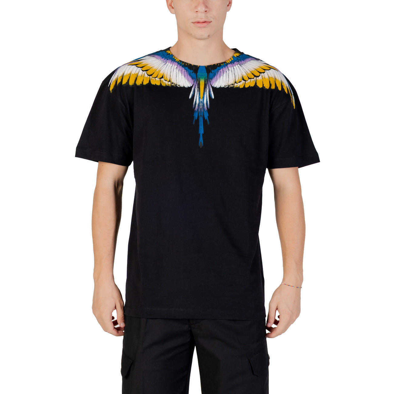 County Of Milan T-Shirt Uomo Bianca con Stampa Maniche Corte - T-Shirt Cotone Scollo Tondo