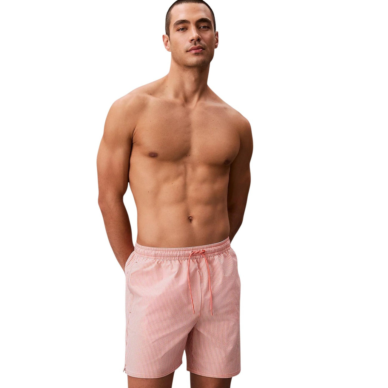 Calvin Klein Jeans Costume Boxer Con Cordoncino Medio CK Essentials Uomo MEDIUM DRAWSTRING
