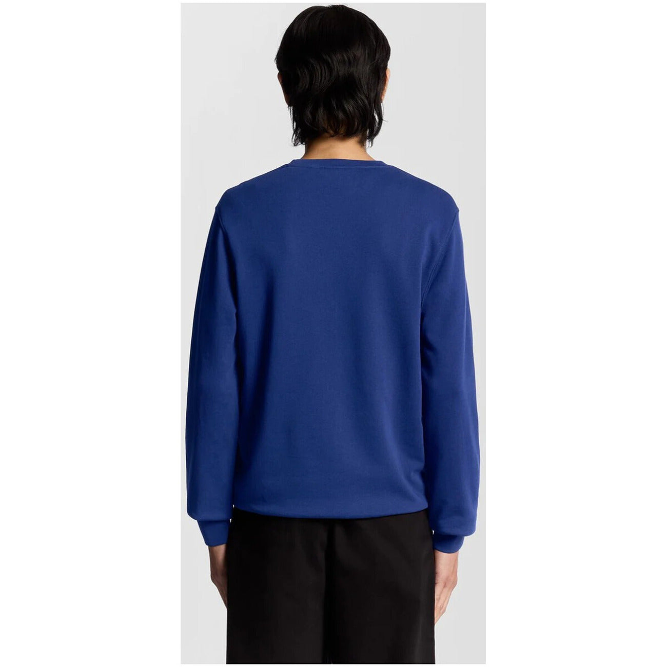 Lyle & Scott Felpa Uomo Blu Maniche Lunghe Scollo Tondo Cotone 100% Autunno Inverno ML2255TON