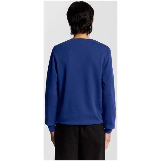 Lyle & Scott Felpa Uomo Blu Maniche Lunghe Scollo Tondo Cotone 100% Autunno Inverno ML2255TON