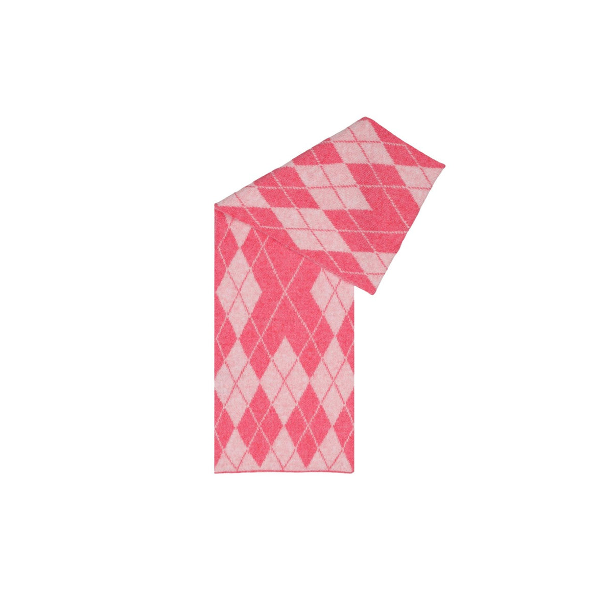 Sciarpa rosa donna Pieces – Sciarpa a rombi argyle in tessuto riciclato PCADELE 17166780.