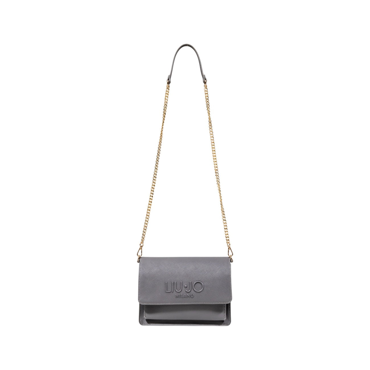 Liu Jo Borsa Donna Nera in Poliuretano 100% a Tracolla con Bottoni Automatici 22x16x7 cm AF5152 E0087