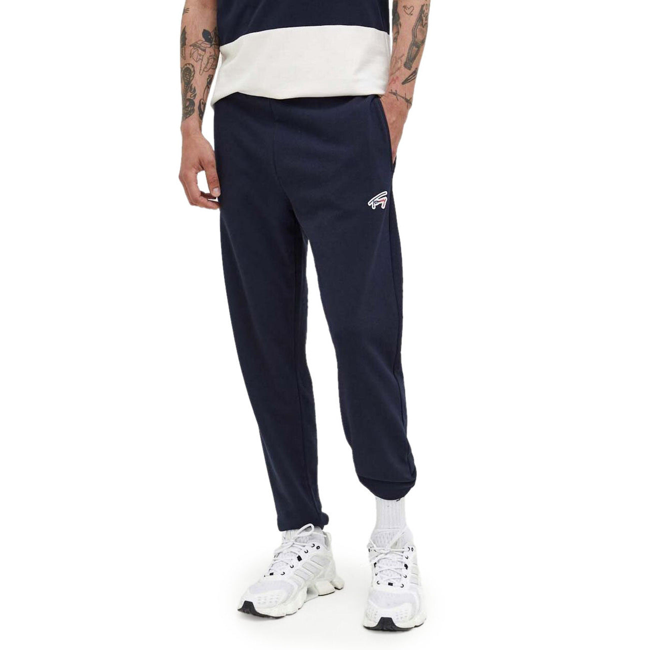 Pantaloni sportivi Uomo Tommy Hilfiger Jeans Blu Cotone - Stile Casual Americano
