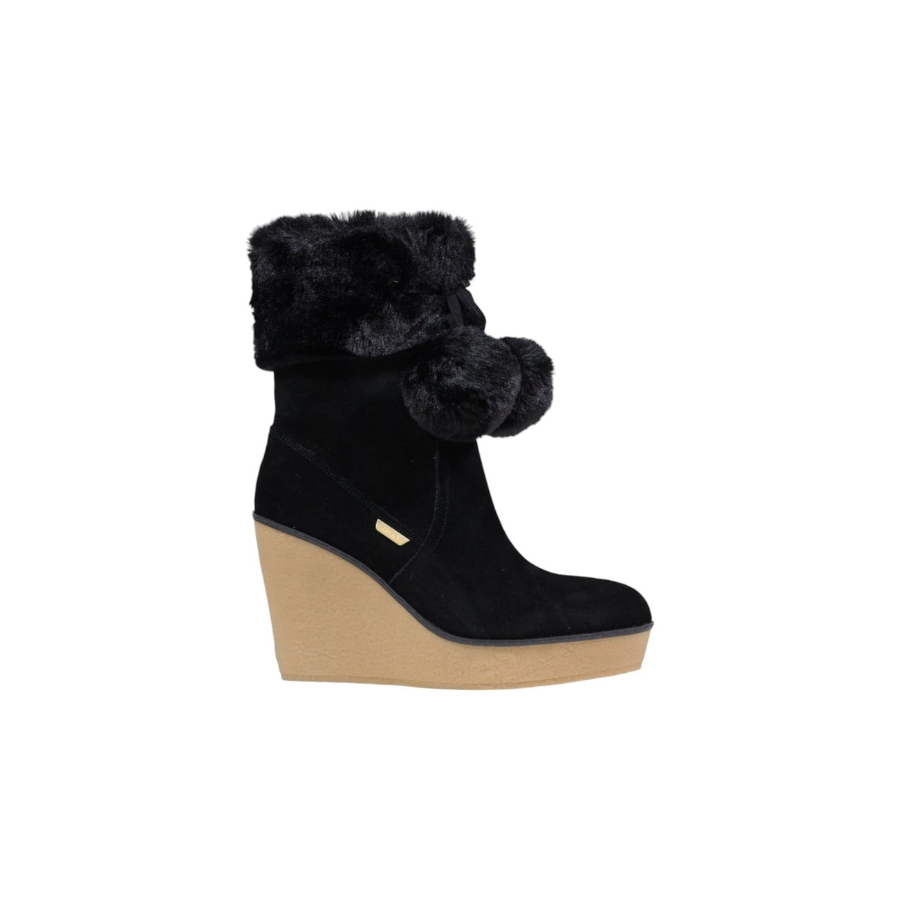 Liu Jo Stivaletti Donna Marrone Cerniera Plateau Tacco Largo Camoscio 100% Autunno Inverno SF5079 P0306