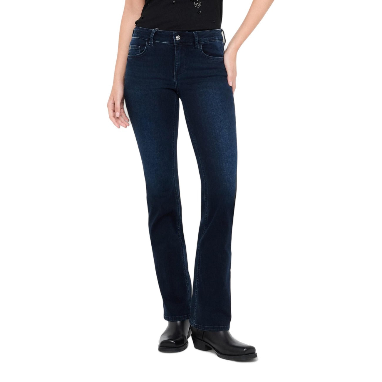 Liu Jo Jeans Donna Blu con Zip Bottone Tasche Anteriori Posteriori in Cotone 92% Elastan 2% Elastomultiestere 6% Autunno/Inverno UF5025 D4615