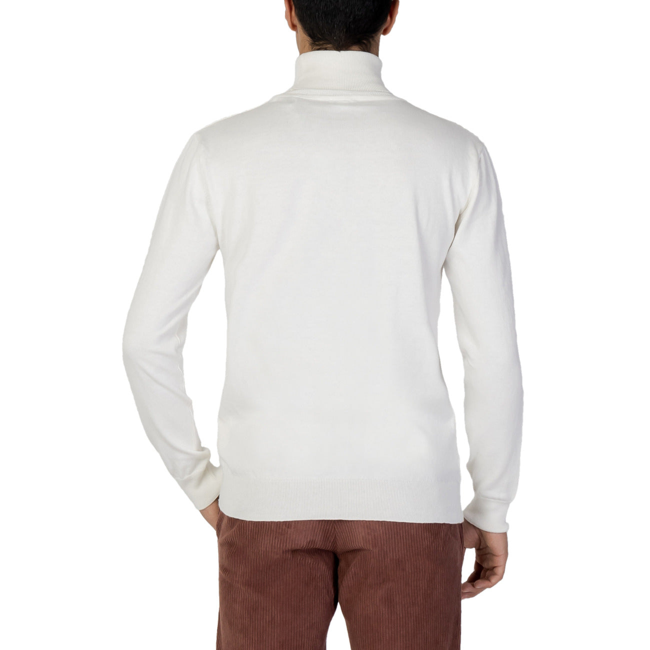 U.S. Polo Assn. Maglia Uomo Bianco Collo Alto Manica Lunga Cashmere Cotone Autunno Inverno 62828 48847