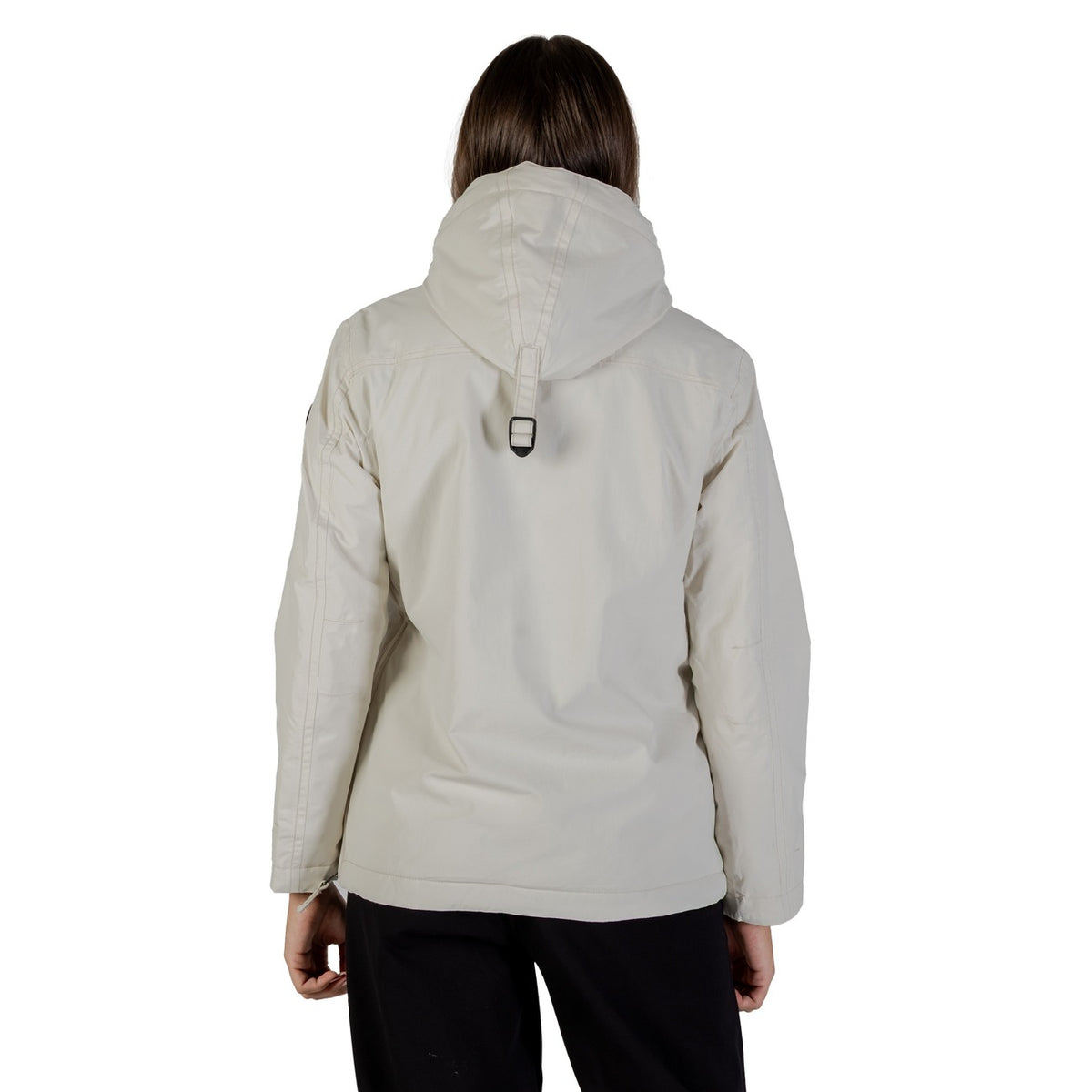 Giacca anorak donna Napapijri Rainforest Winter – Giubbotto beige con cappuccio e tasche RAINFOREST W PKT 4.