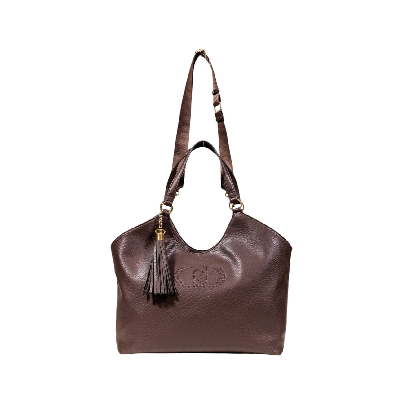 Liu Jo Borsa Donna Marrone in Ecopelle 100% a Mano con Tracolla Cerniera Tasche Interne 45x28x15 cm AF5120 E0161